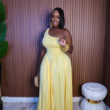 Golden Glow Maxi Dress