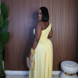 Golden Glow Maxi Dress
